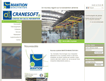 Tablet Screenshot of mantion-manutention.com